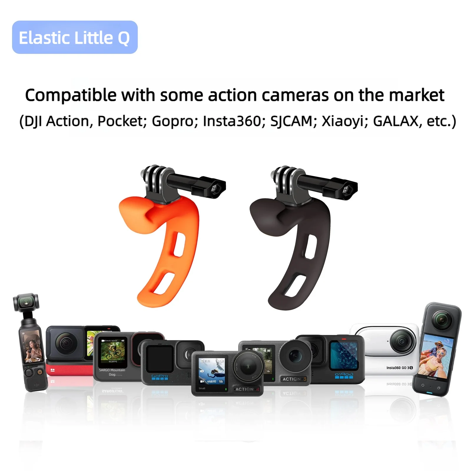 Ronkoen Mini Flexible Bracket Adjustable Silicone Mount Action Camera For Gopro Insta360 DJI Action Camera Accessories