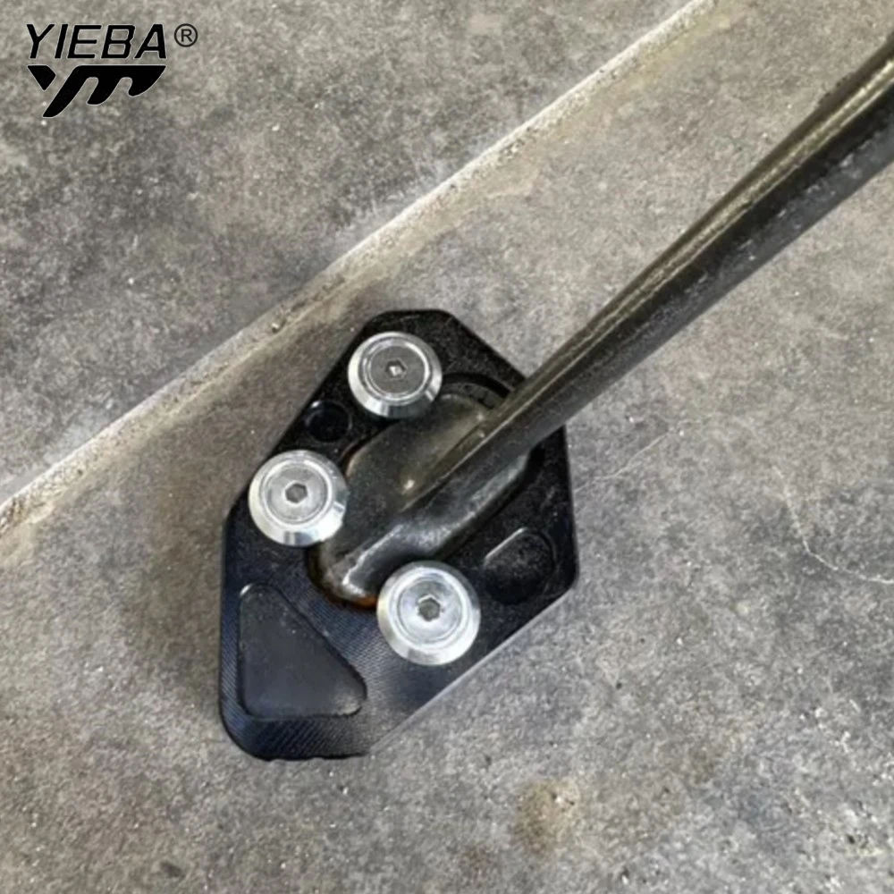 F 800 R GT S ST Motorcycle Accessories CNC Side Stand Enlarge Plate Support Kickstand Foot Pad For BMW F800GT F800S F800ST F800R