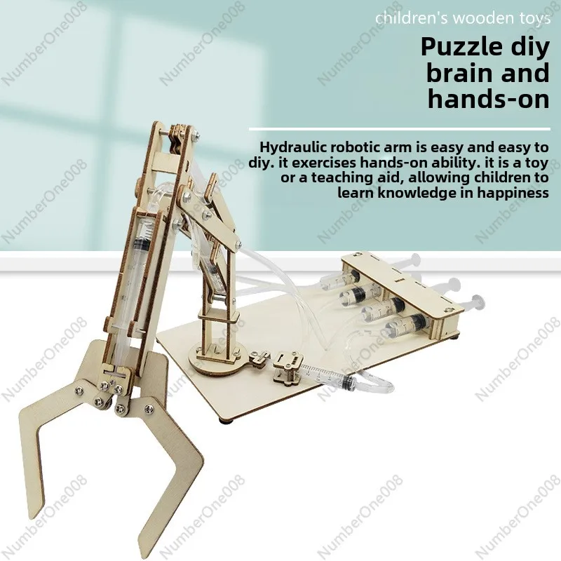 Technology Small Production Hydraulic Mechanical Arm DIY Small Invention Boy Hands-on Junior High School Students Science