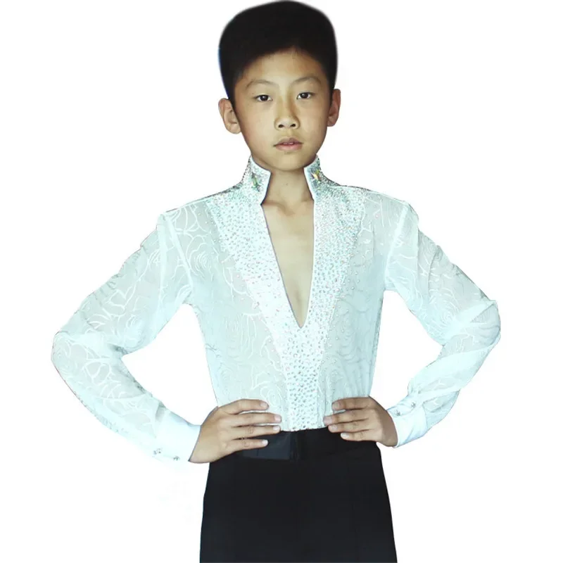 Kids Boys Latin Ballroom Dance Dress Suit Performance Clothing Hot Sale Latin Dance Competition Costumes