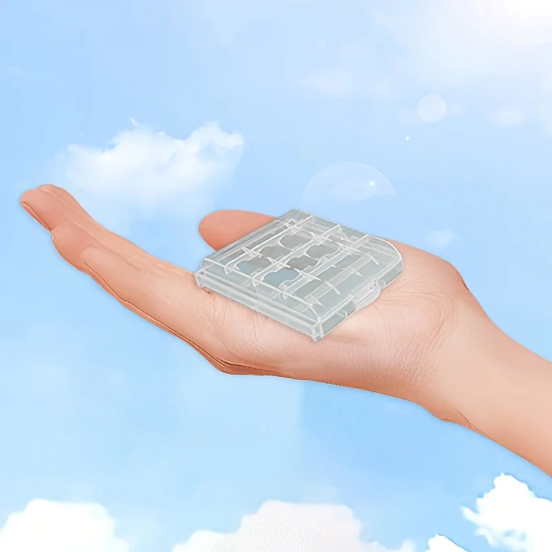 Boîtes de rangement de piles universelles, 2 pièces, pour boîte de rangement en plastique AAA/AA, couvercle pour batterie, conteneur organisateur de batterie Transparent