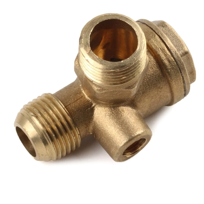 3 Port Air Compressor Check Valves Male Threaded Tube Connector Pneumatic Air Tools Parts Easy Installation