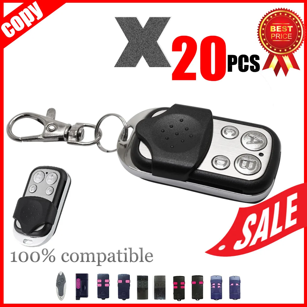 4 canais clonagem cópia duplicada controle remoto 433mhz clone código de aprendizagem fixo para portão do carro porta da garagem transmissor20-40pcs