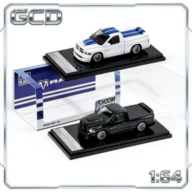 

GCD 1:64 Dodge RAM SRT-10, модель автомобиля из литого сплава, подарок для мальчиков, коллекционный предмет для взрослых, праздничный подарок.