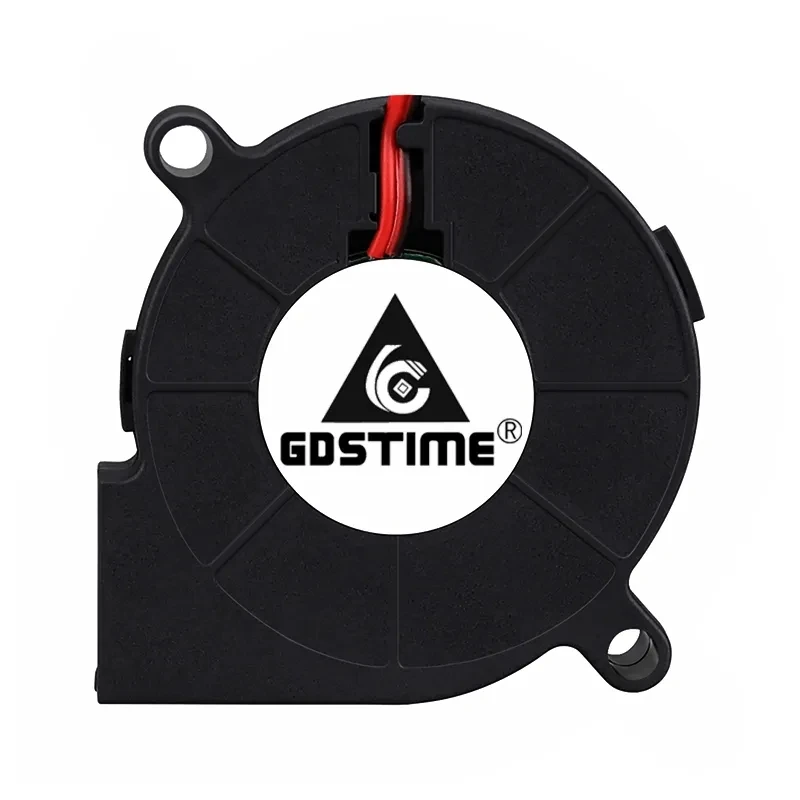 Gdstime-ventilador de 2 piezas para impresora 3D, dispositivo de ventilación de 24V, 12V, 5V, USB, manga/bola, centrífugo, refrigeración de CC,