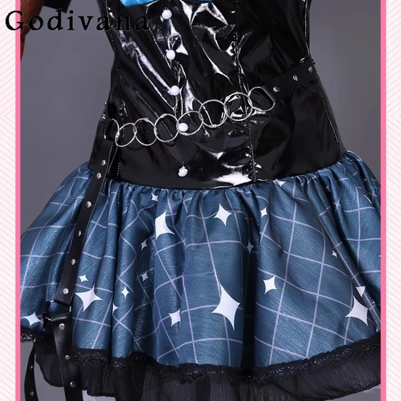 Halloween Party Wing Accessories Dress Set Women Anime Little Devil Cosplay Cosplay Uniform Dress Girls Horn Tail Sexy Dress