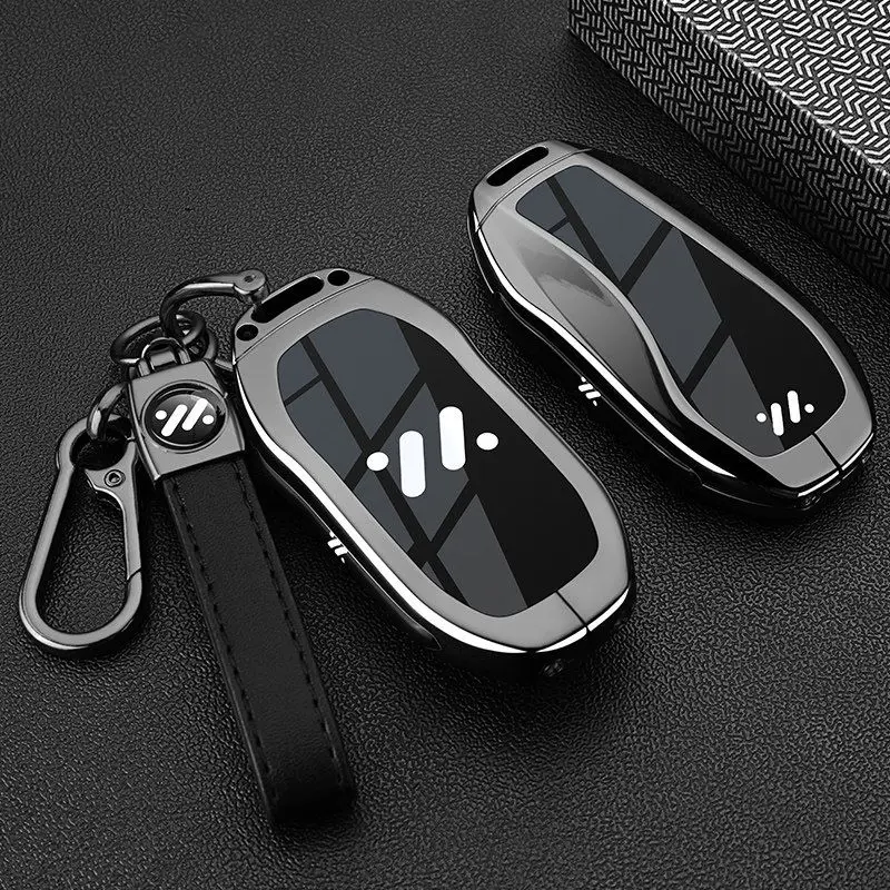 Zinc Alloy Car Key Case for IM Zhiji L7 LS7 L6 LS6 Keychain Remote Cover Shell Housing Ring Holder Fob Accessories image 3