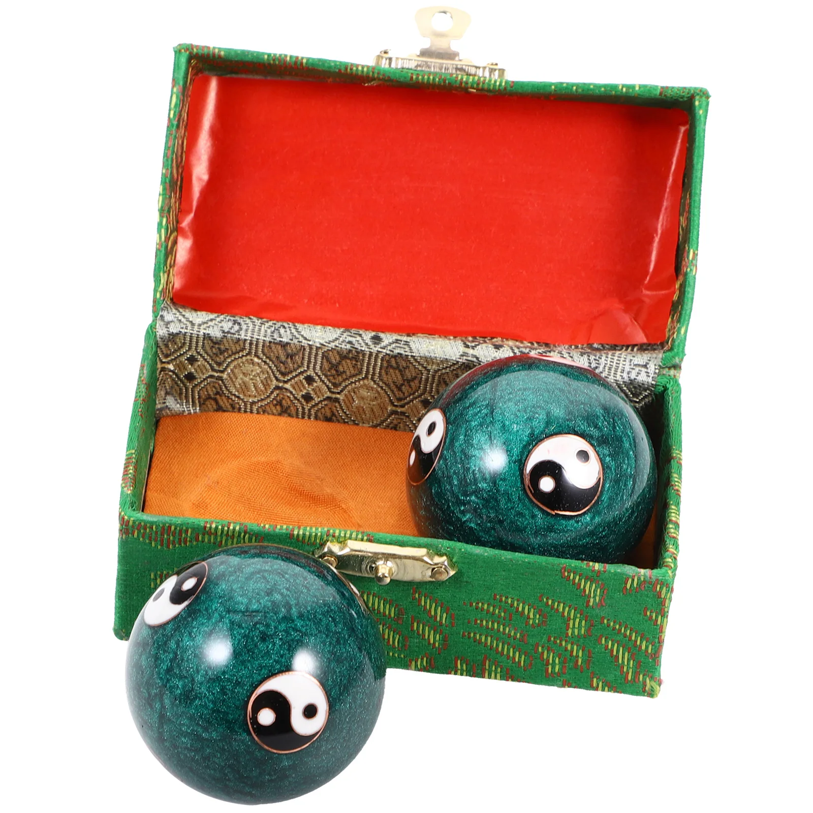 

2Pcs Fitness Hand Massage Balls Metal Acupressure Roller for Hand Muscle Stimulation Stress Relief Therapy Tool