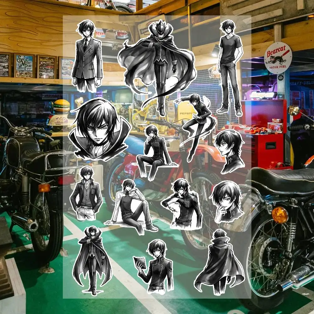 Anime C-Code Geass Lelouch Aesthetic Graffiti Stickers Waterproof PVC Decals for Car Motorcycle Skateboard Helmet Notebook