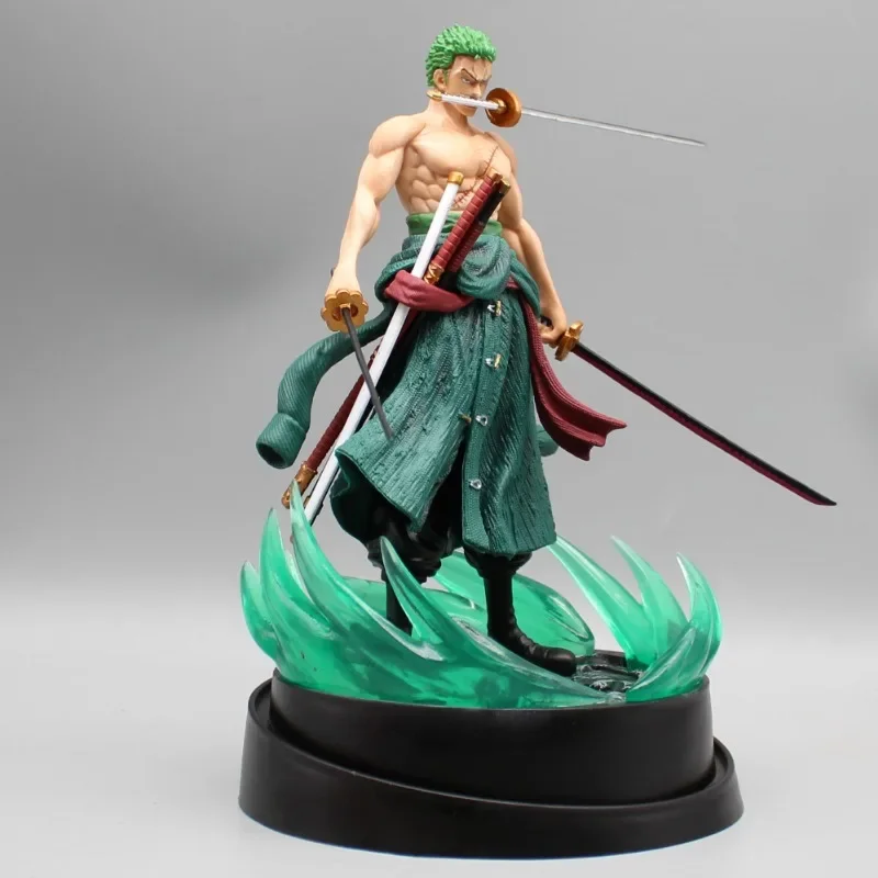 Eendelige Roronoa Zoro Actiefiguren Tweekoppige Sculptuur Model Anime Randapparatuur Ornamenten Collectie Poppen Kinderen Speelgoed Geschenken