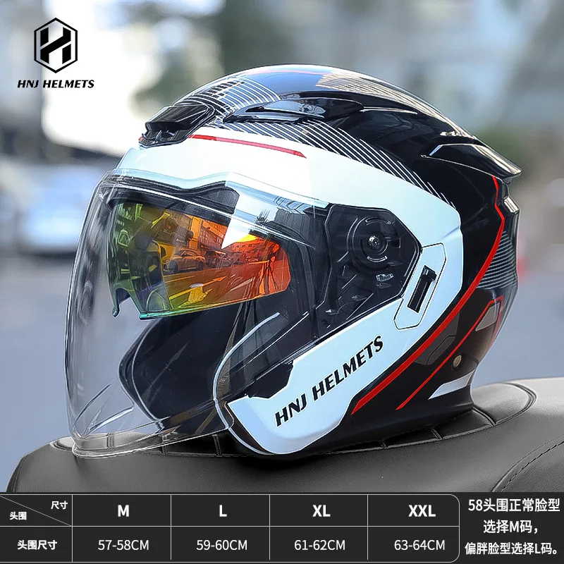 

DOT Certification Male Motorcycle Helmet 3/4 Half Helmet Electric Car Summer Safety Helmet 오픈헬멧 Cascos Para Moto Casco Moto