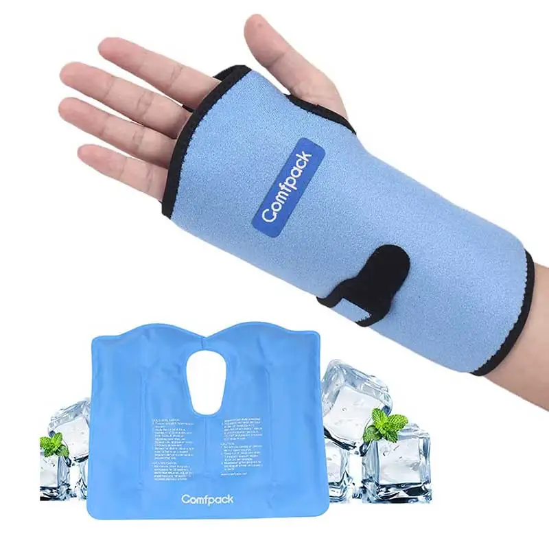 

Wrist Brace Ice Pack Wrap for Carpal Tunnel Hot Cold Therapy Wrist Hand Ice Pack for Injuries Tendonitis Swelling Pain Relief