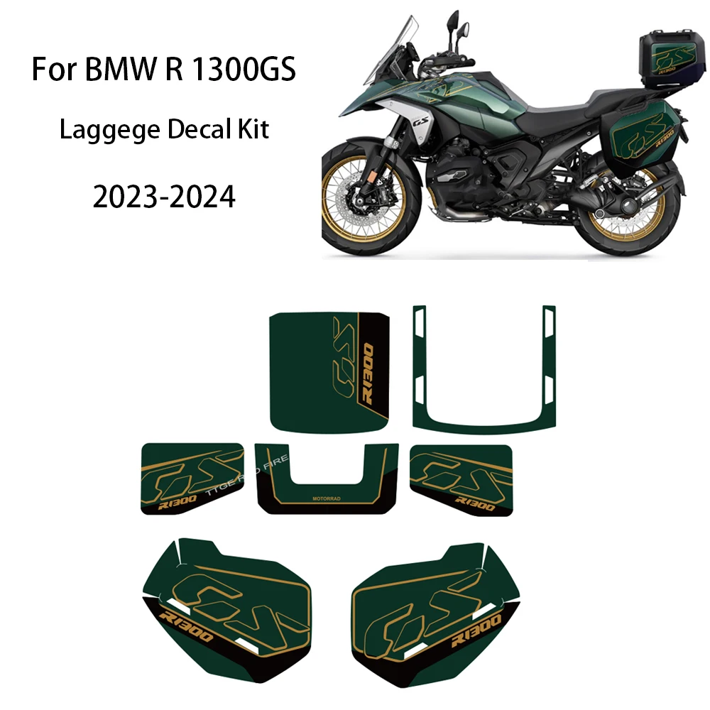 For BMW R 1300GS R 1300 GS 2023-2024 VARIO Laggege Decal Kit R1300GS Motorcycle Suitcase Stickers Trunk Middle Side Stickers
