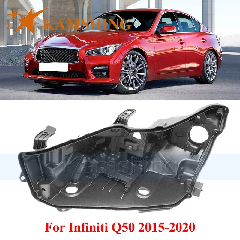 CAPQX per Infiniti Q50 2015-2021 coperchio Base faro anteriore faro anteriore coperchio posteriore lampada frontale faro posteriore guscio posteriore