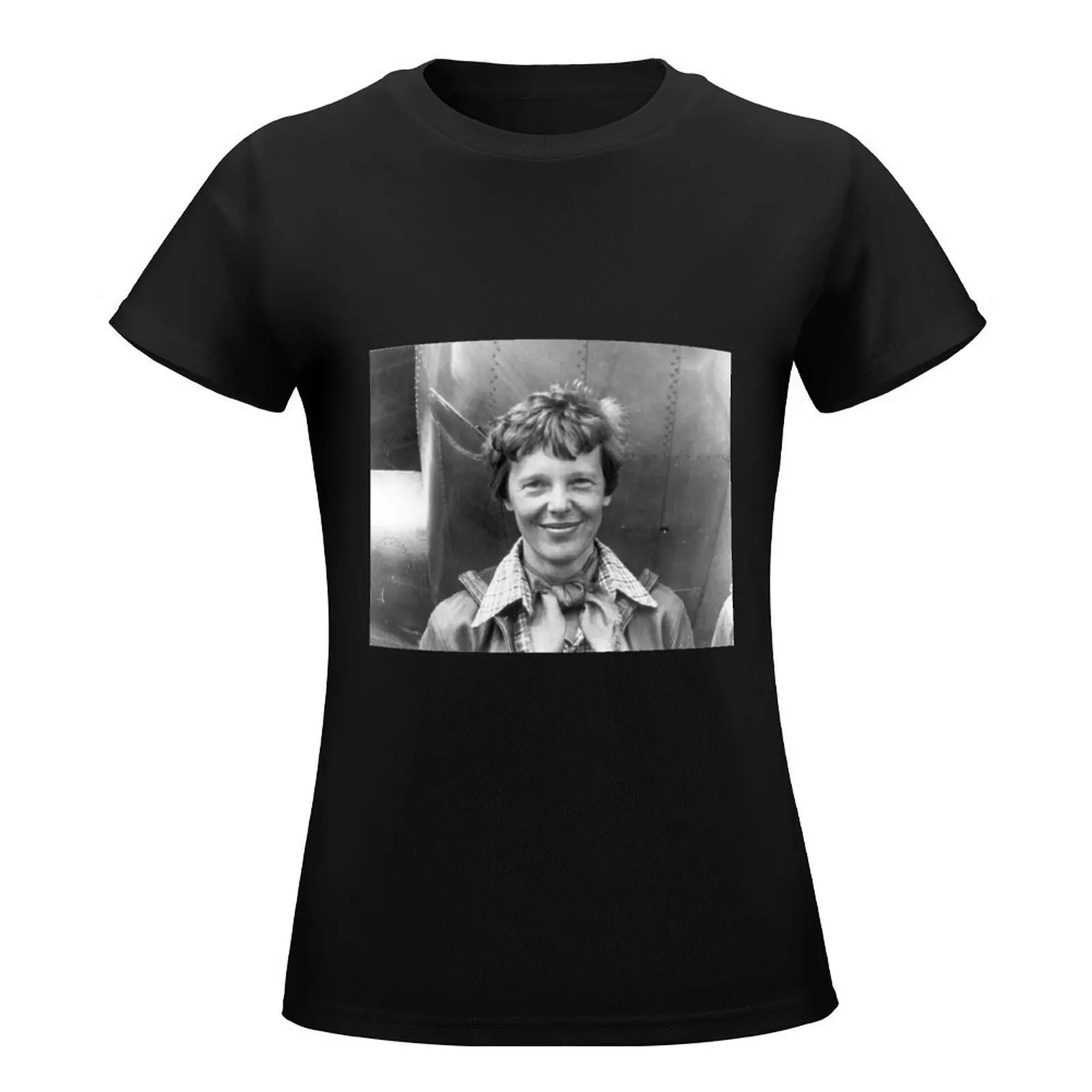 Amelia Earhart aviation pioneer T-Shirt lady clothes summer tops t-shirt dress for Women plus size