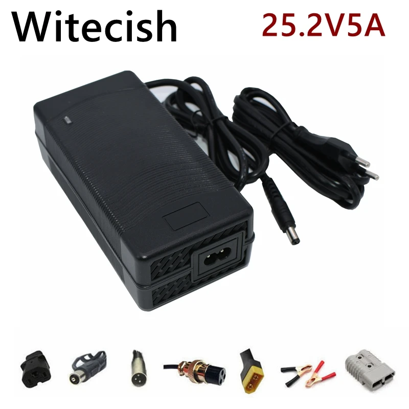 25.2V 5A Li-ion  Charger For 21.6V 22.2V 6S Lithium Battery Charger