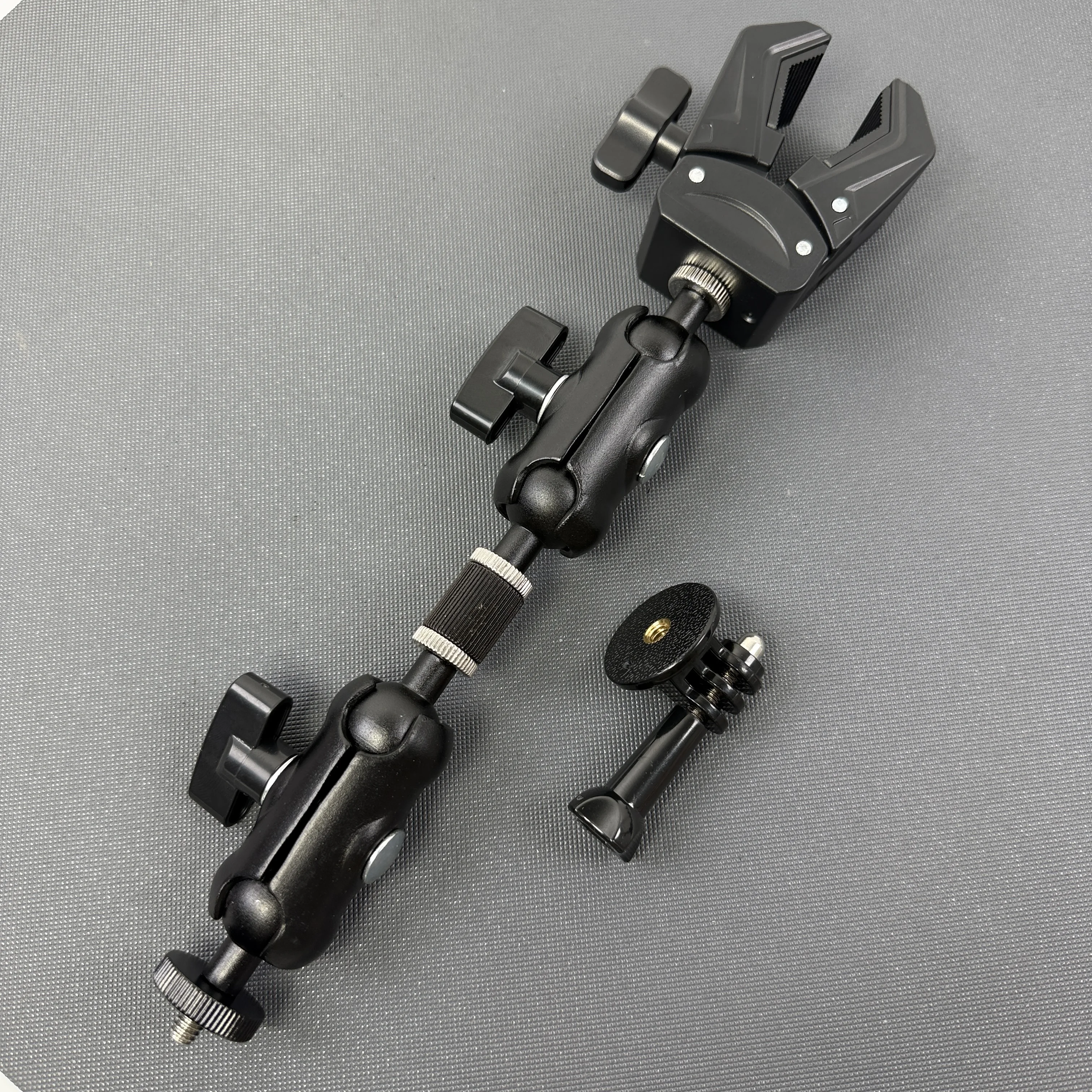 Outdoor Sports Camera Bracket for Motorbike And Bicycle  360 Degree Rotation for Gopro Fixed Clip Large Clip with 1/4 Screw