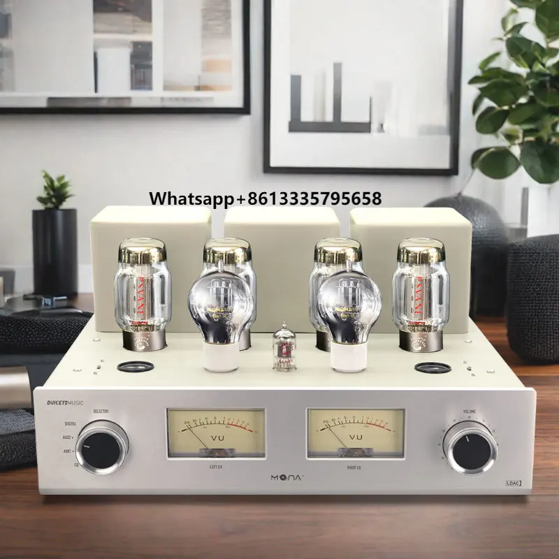 

KT88 New Design 2.0 Channel Hi-Fi Audio Amplifier Push-Pull Tube Surround Power Amplifier Sound Receivers & Amplifiers
