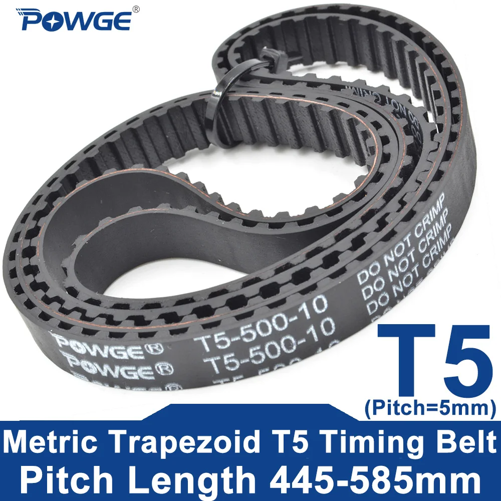 POWGE T5 สายพานขับเคลื่อน 445-585 มม. รุ่น 445 5 คุณภาพสูง ทนทาน ใช้งานได้จริงในงานอุตสาหกรรม