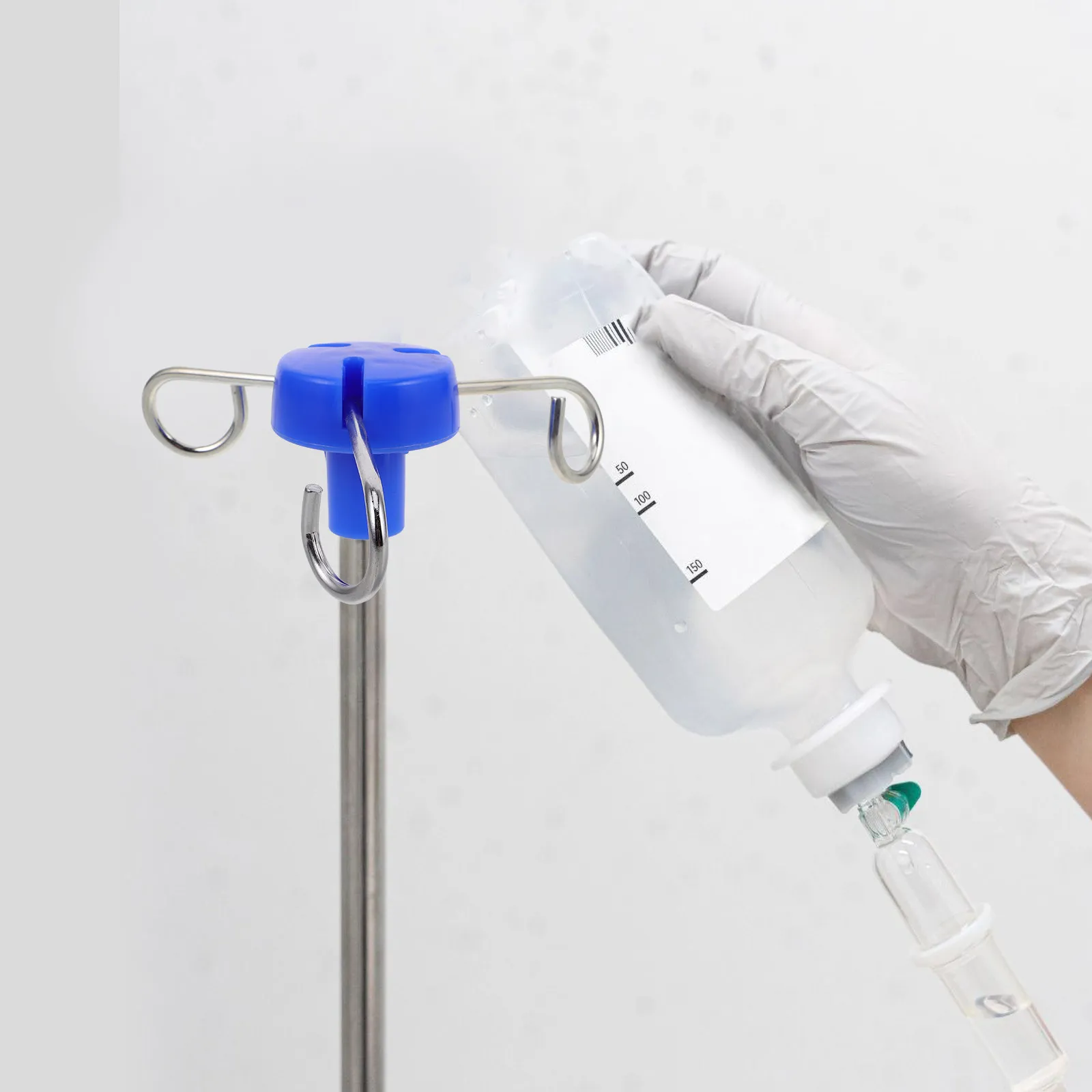 Hospital Rack Hook 3 Hook Style Iv Pole Hanger Infusion Stand Accessory Portable Drip Bag Holder Infusion Rack Accessory