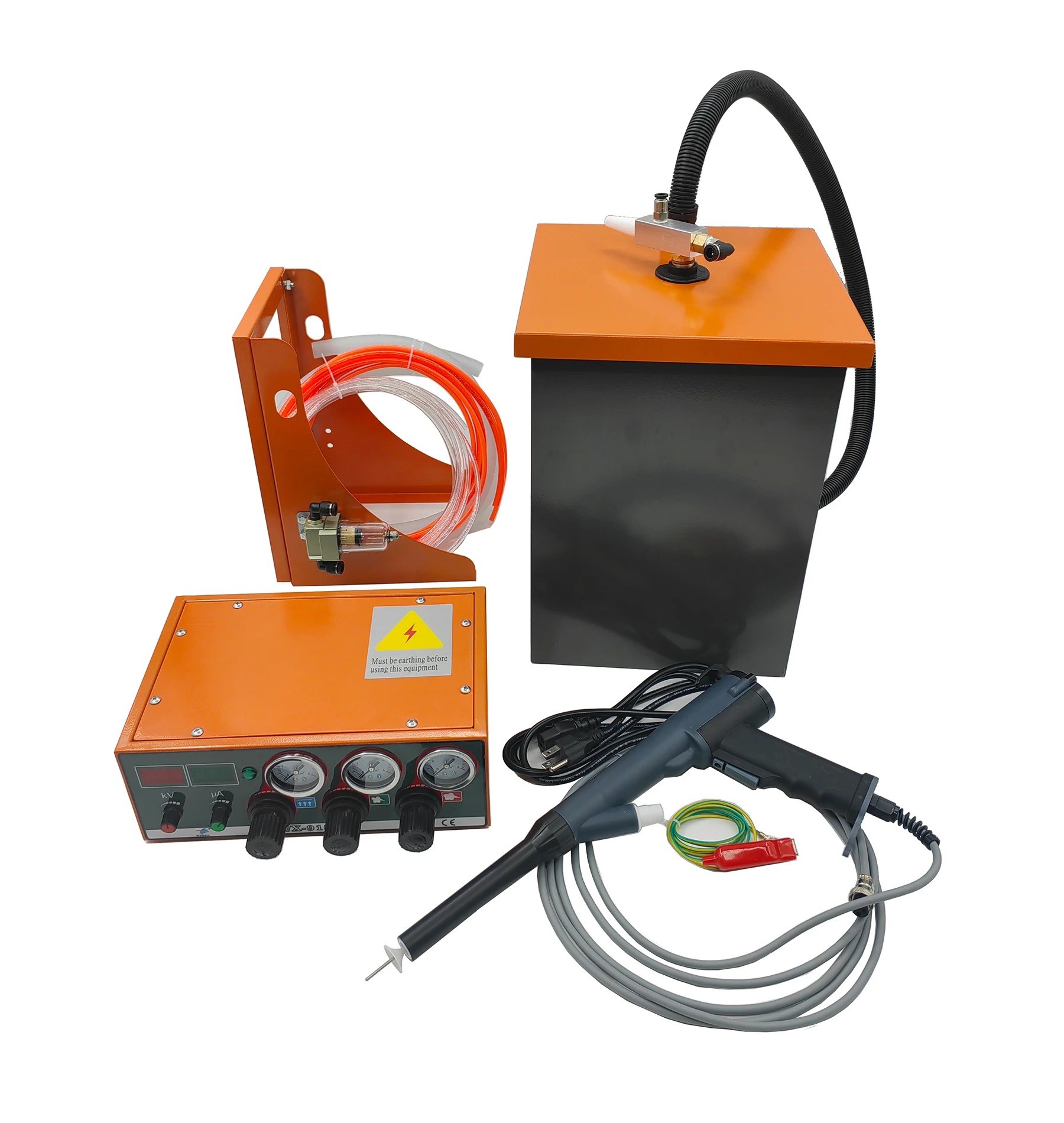 

WX-918W Wall Mounted Manual Powder Coating Equipment Electrostatic Steel Substrate Wall Bracket Powder Hopper Pump PCB Core