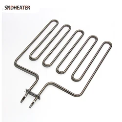 SNDHEATER BBQ Air Heater Element 2.5KW 5U Sauna Stove Grill Spare Parts 110V/220V/380V 304 Stainless Steel Oven Heater 30*42CM