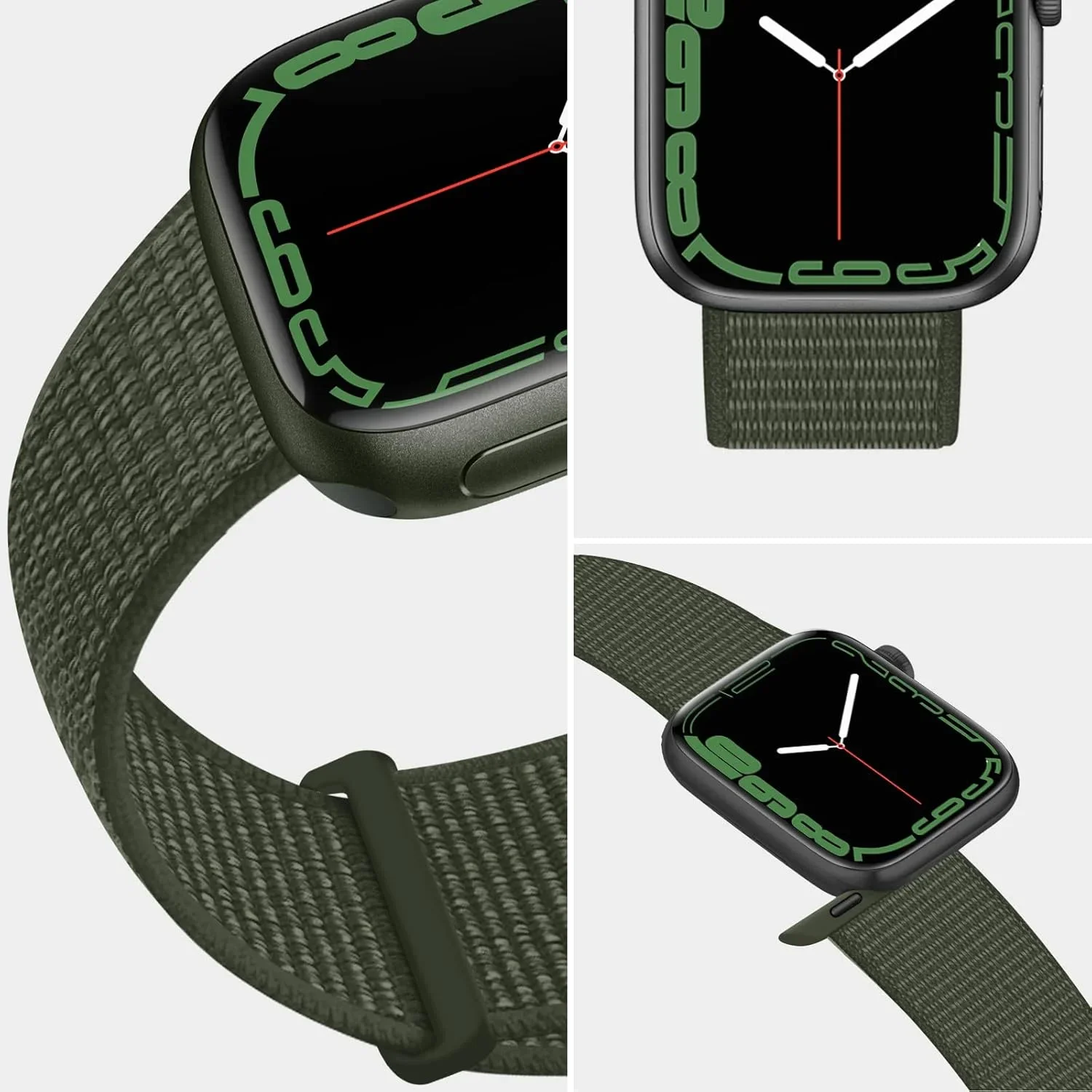 Correa de nailon para Apple Watch Band 10 8 9 7 6 5 4 SE Ultra2 49mm 46mm 44mm 42mm 45mm 41 40 pulsera deportiva Correa iwatch