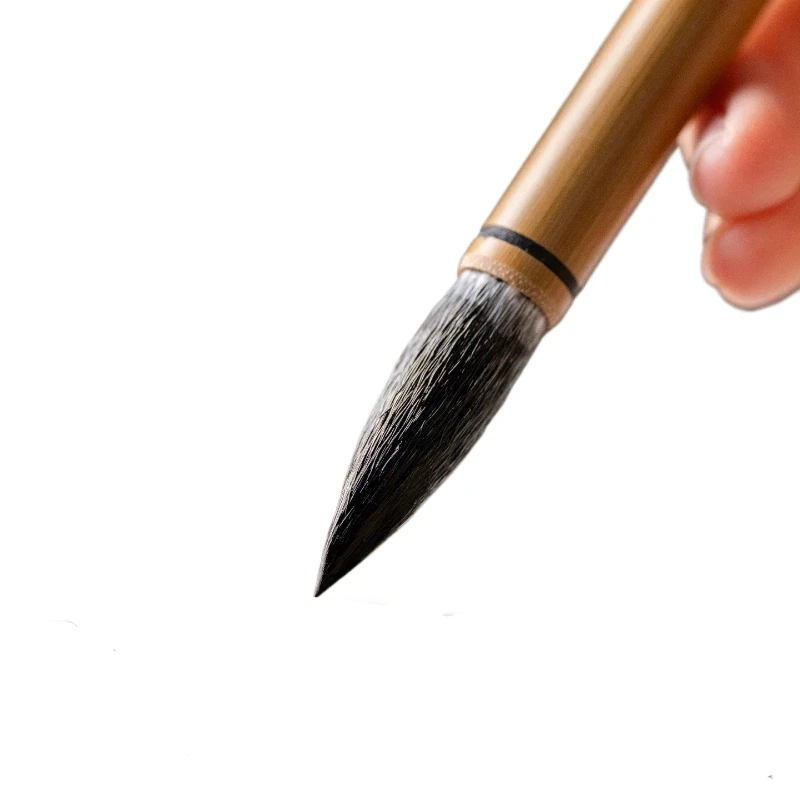 Bristle Woolen Hair Seal Script Calligraphy Brush Cao Quanbei Clerical Script Writing Brush Students Beginners Practice Brush