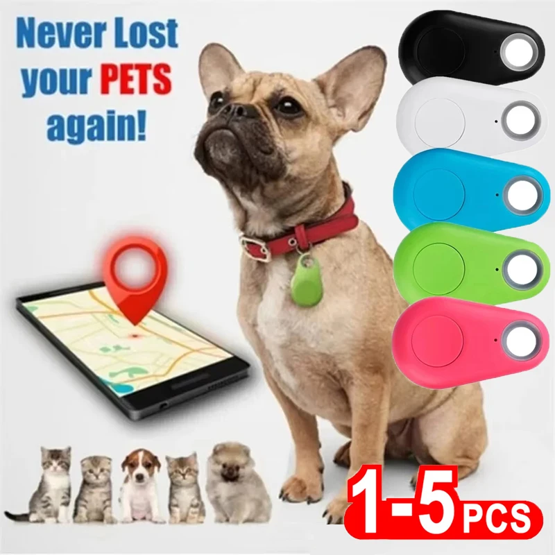 1-5pcs Mini GPS Tracker Bluetooth Outdoor Anti Lost Device Dog Pets Childs Wallet Tracking  Positioning Smart Locator Accessorie