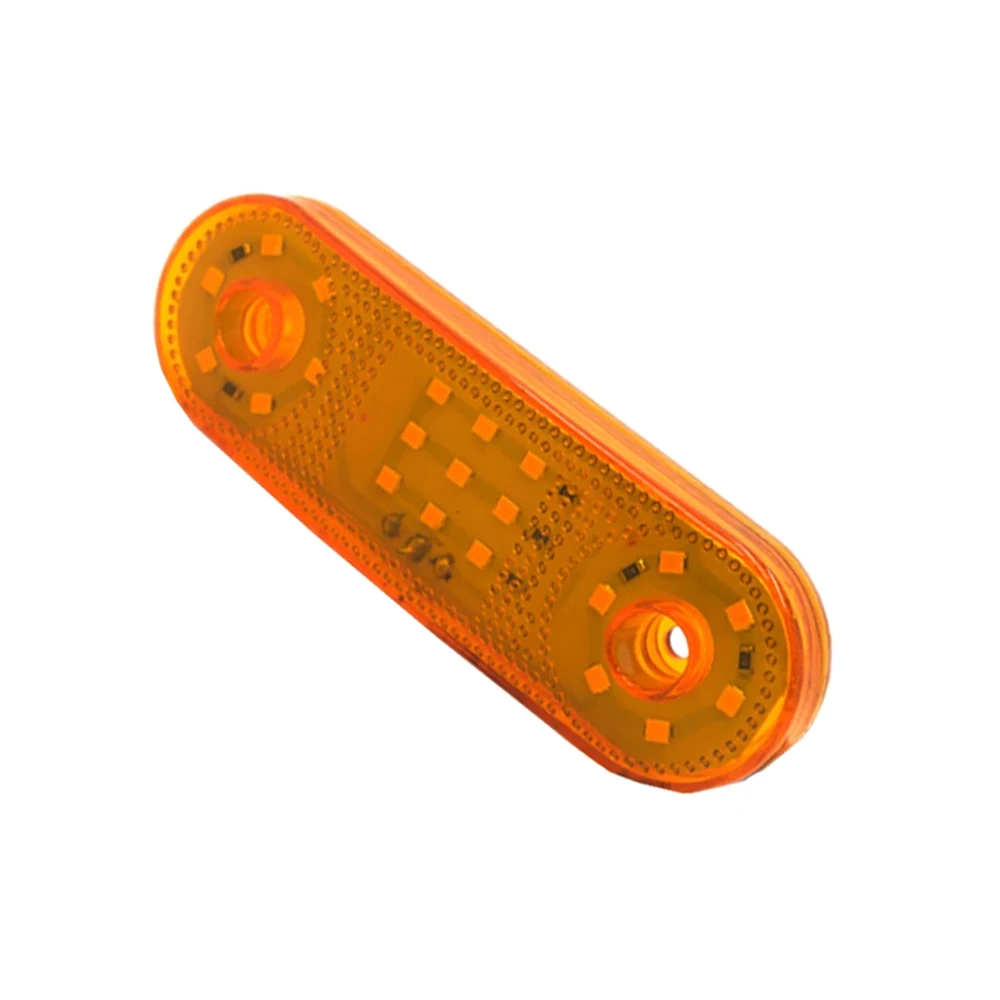 Suitable For a range of 12 - 24 V vehicles including cars vans trucks LED Side Marker Light ABS and Plastic Amber
