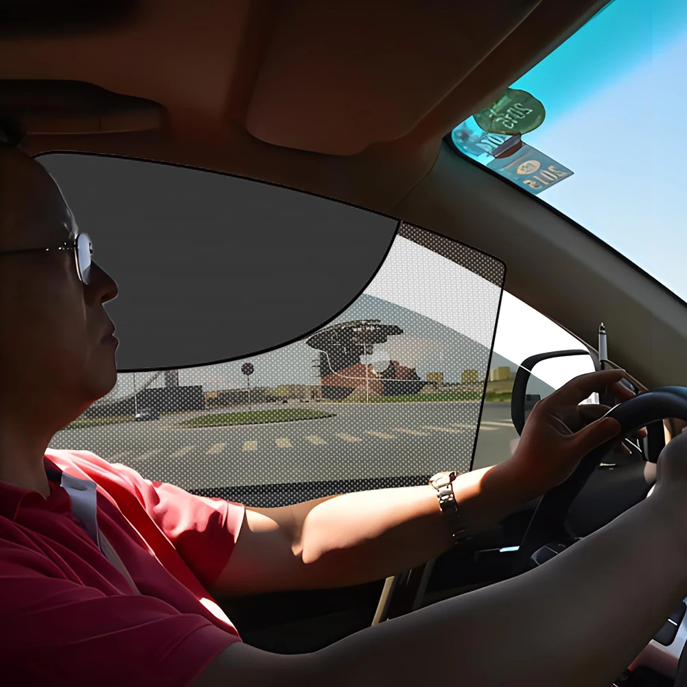 Car Sunshade Covers Cover Universal Windscreen Folding Visor Reflector Windshield Auto Magnetic Mosquito Net Accessories