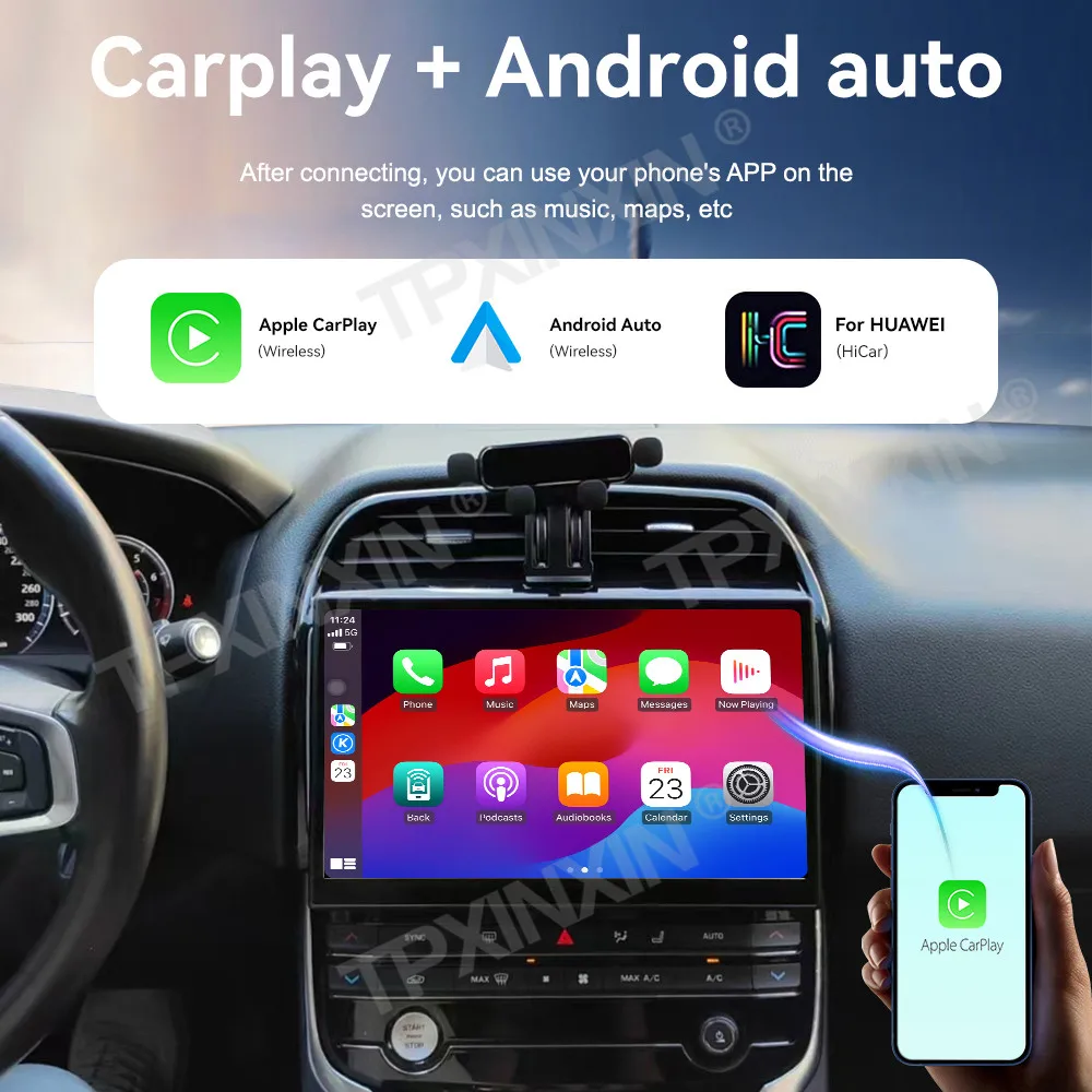 For Jaguar XE F-Pace 2016-2018 Android Car Radio Multimedia Video Wireless Carplay Autoradio Stereo GPS Navigation Head Unit view 3