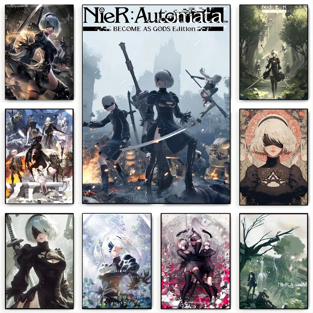 NieR Automata Poster Wall Art Home Decor Room Decor Digital Painting Living Room Restaurant Kitchen Art