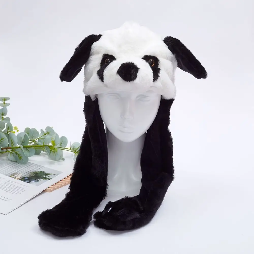 Panda Tigre Scimmia Berretto da salto Rana Maiale Elefante Orecchio di peluche Cappello in movimento Morbido cappello di peluche a forma di animale Giocattoli Regali di compleanno