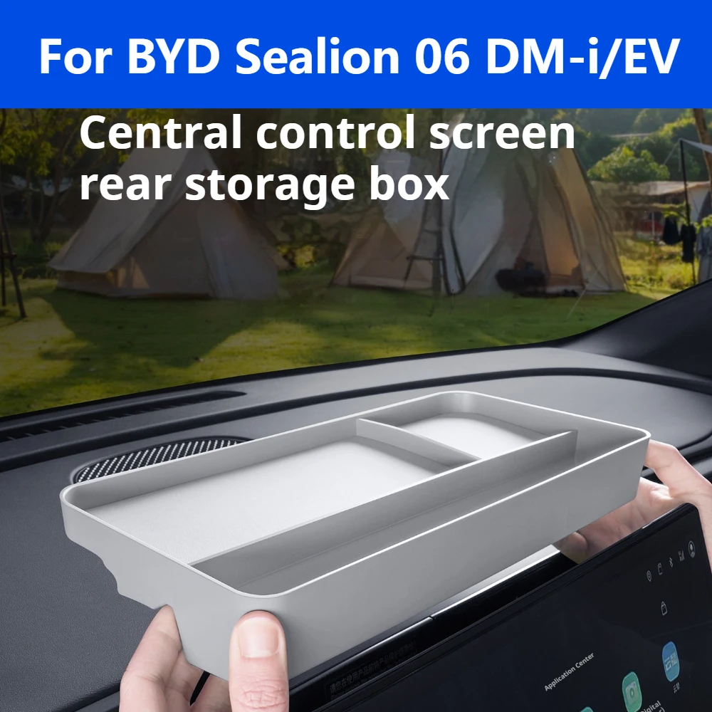 For BYD Sealion 06 DM-i/EV Central Control Screen Rear Storage Box, Dashboard Organizer Interior Accessories