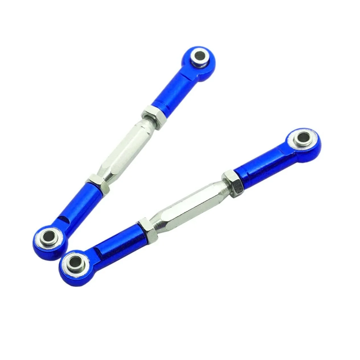 Unique! 2Pcs Metal Adjustable Steering Linkage Servo Link Pull Rod for Traxxas Slash 4X4 5807 HQ727 1/10 RC Car Upgraded Parts,3