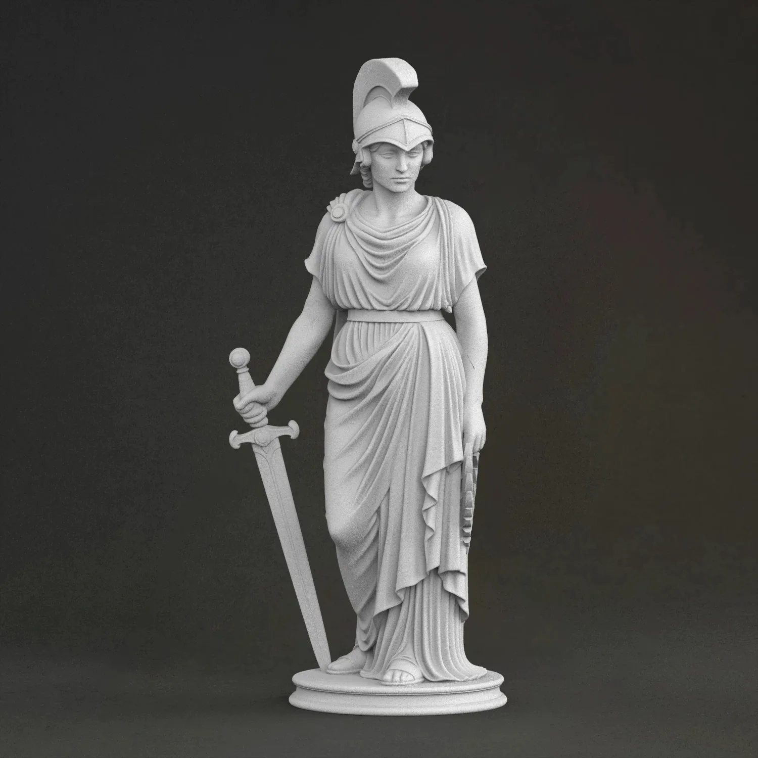 'Statue of Liberty' Sculpture, 3D Printed Resin Material, Hand-Painted, Plaster-Like Textured Decoration (Ships Within 10 Days)