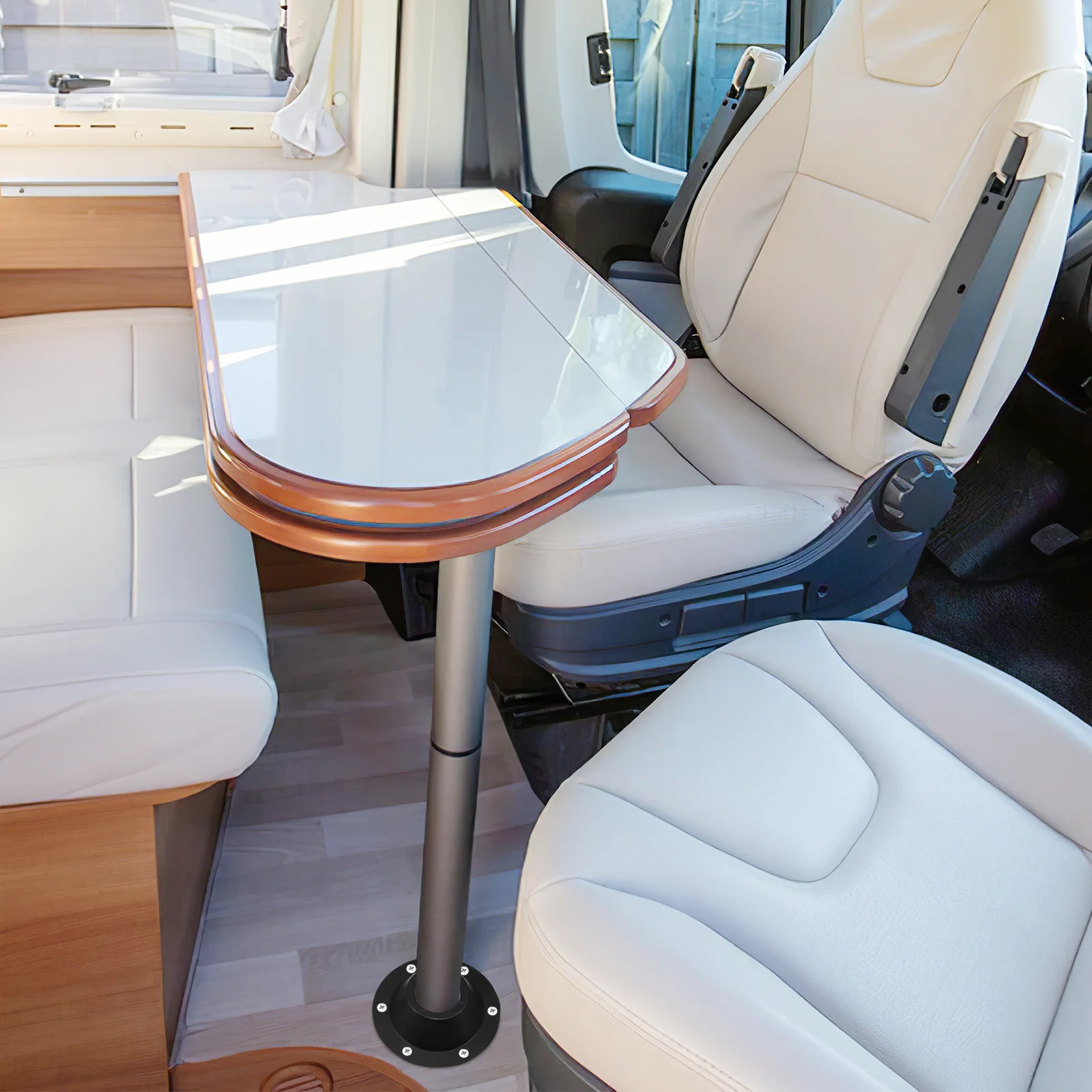 Kit de Montagem para Base de Mesa Rv com 2 Peças, Base de Metal Forte para Várias Mesas, Acessórios para Rv