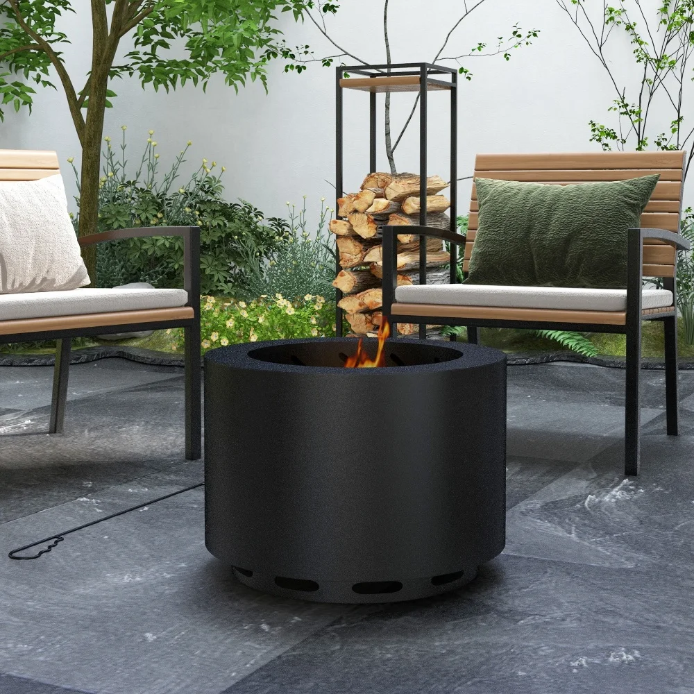 Outsunny Smokeless Fire Pit, 19