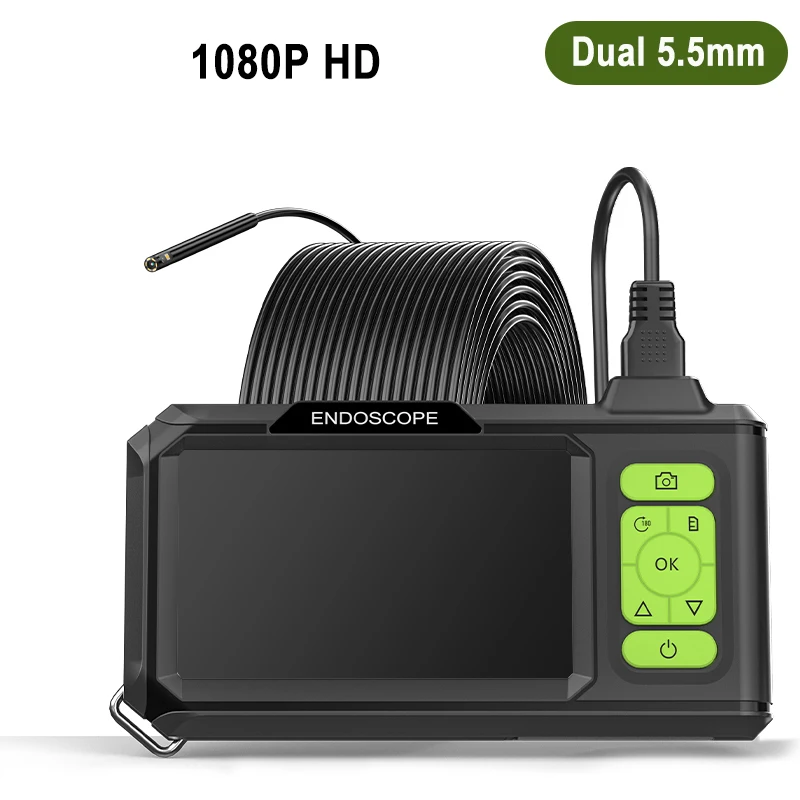 Industriële Endoscoop 4.3 ''IPS Scherm Autofocus Camera HD1080P Enkele Dual Triple Lens USB Sonde Auto Inspectie Borescope LEDs