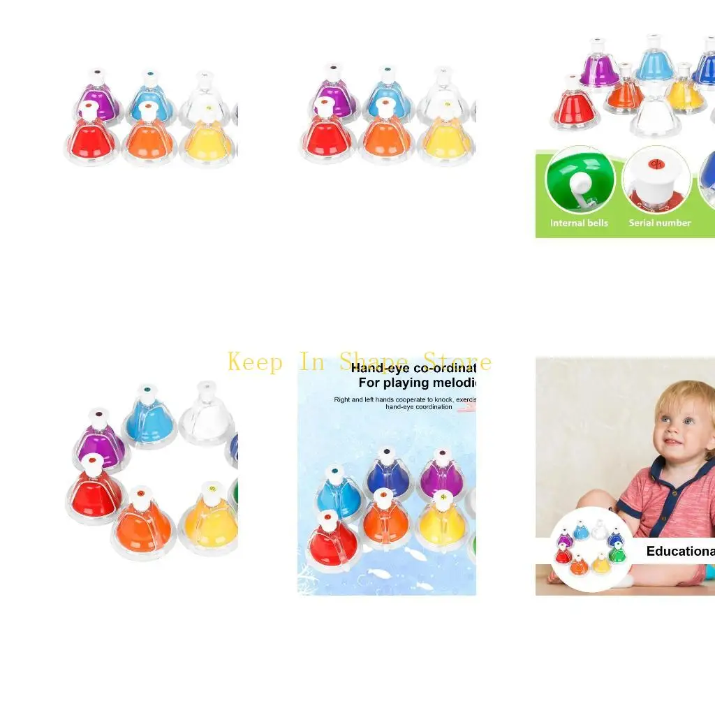 

U1JC Musical Instrument Dift Desk Bells для детской образовательную музыкальную игрушку для малышей