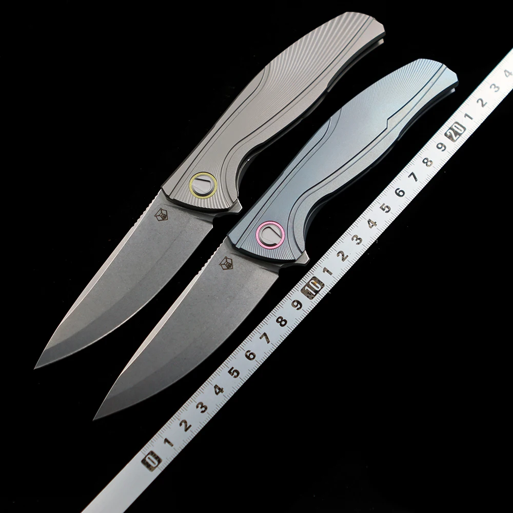 

OK-Shirogorov F7 Ceramic Bearing Titanium Handle Mark M390 knife