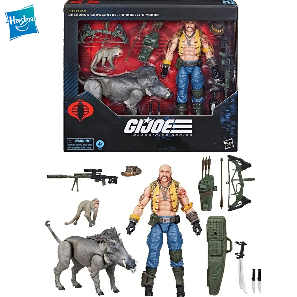 

[In Stock] Original Hasbro G.i. Joe Classified Series 125 Dreadnok Gnawgahyde and Pets Porkbelly & Yobbo 6-Inch (150 Mm) F9241