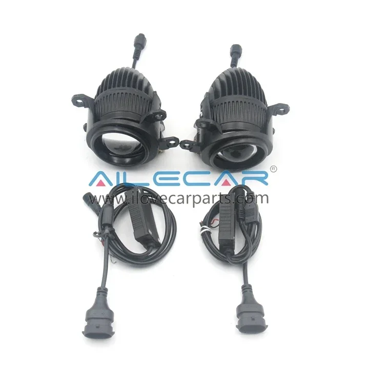 ALECAR Bi LED Fog lamp J20 2.0 inch white/yellow color headlight projector lens fog lamp with Toyota bracket
