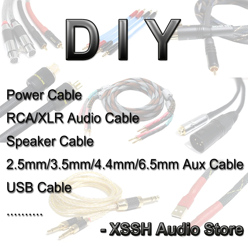 DIY Power Cable Speaker Cable Audio Cable Custom OEM ODM Solution After-Sales Service