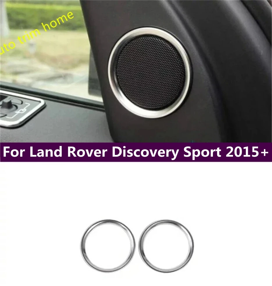 

ABS Side Stereo Audio Speaker Decorative Circle Ring Cover Trim Fit For Land Rover Discovery Sport 2015 - 2023 Car Accessories