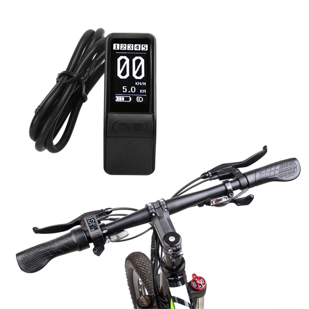

XFDE SW102 Mini LCD Display for Bafang BBS0102 BBSHD M400 G330 G510 M620 5PIN Electric Bicycle Mid Motor 36V 48V 52V 750W