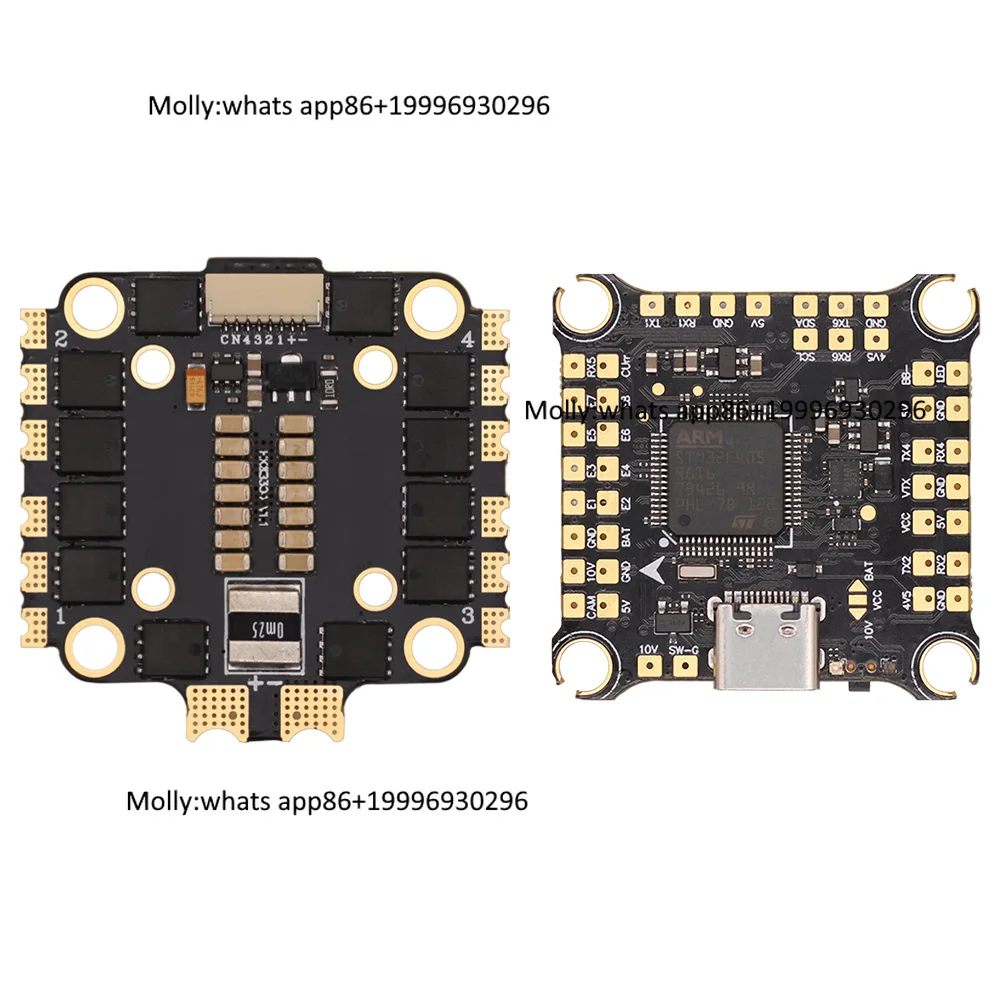 PFLY F4 V3 55A Stack ICM42688P F405 Flight Controller 4in1 ESC with BLS 55A for FPV Freestyle Drone Made of Durable Plastic