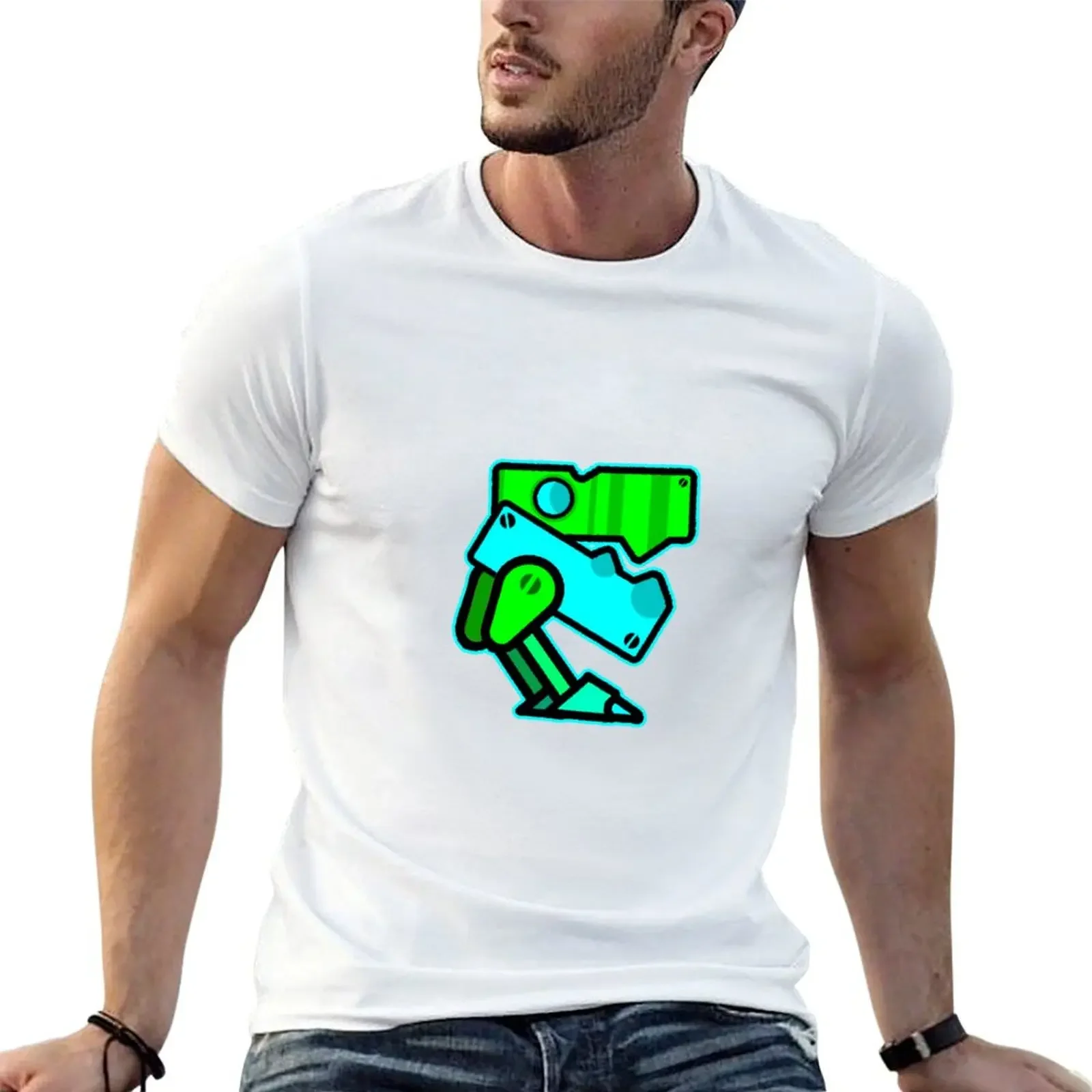 Geometry dash unblocked level T-Shirt boys whites man clothes funny t shirts men