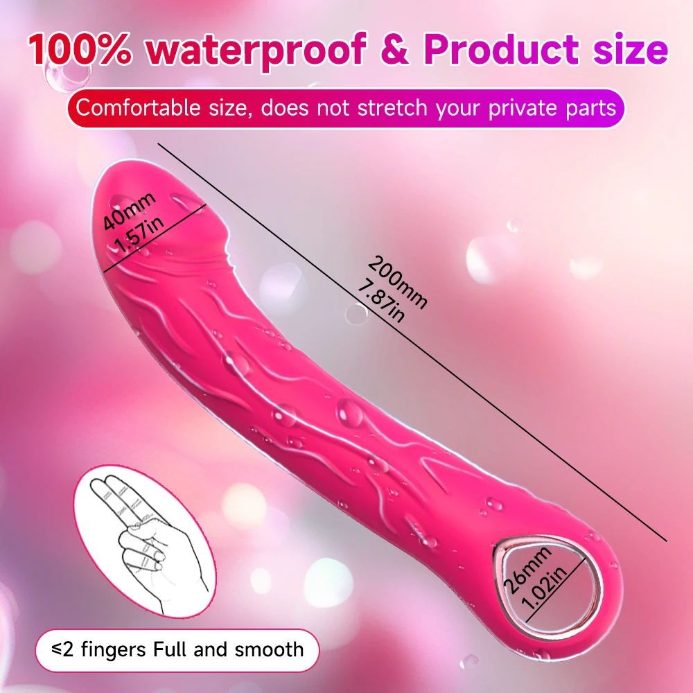 Dildo Vibrator G Spot Massage Wand Powerful 10 Frequency Clitoris Nipple Stimulation Adult Sex Toys for Women Sexual Pleasure